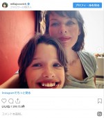 ミラ・ジョヴォヴィッチと長女エヴァ※「ミラ・ジョヴォヴィッチ」インスタグラム