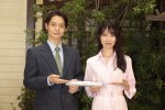 連続テレビ小説バトンタッチセレモニーでの窪田正孝、戸田恵梨香