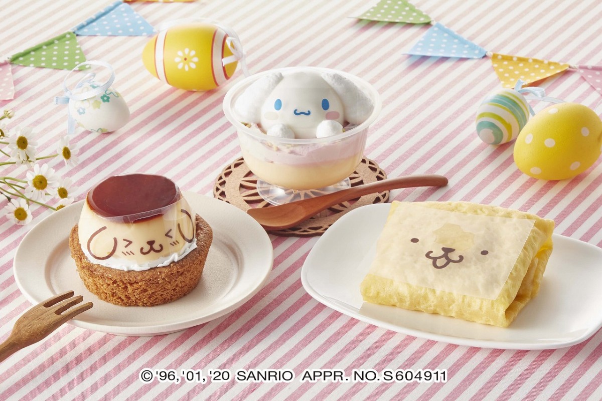 ポムポムプリン＆シナモロールがスイーツに