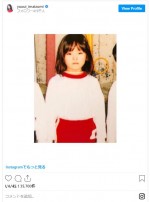 「写真が大嫌いだった頃」今泉佑唯の幼少期ショット　※「今泉佑唯」インスタグラム