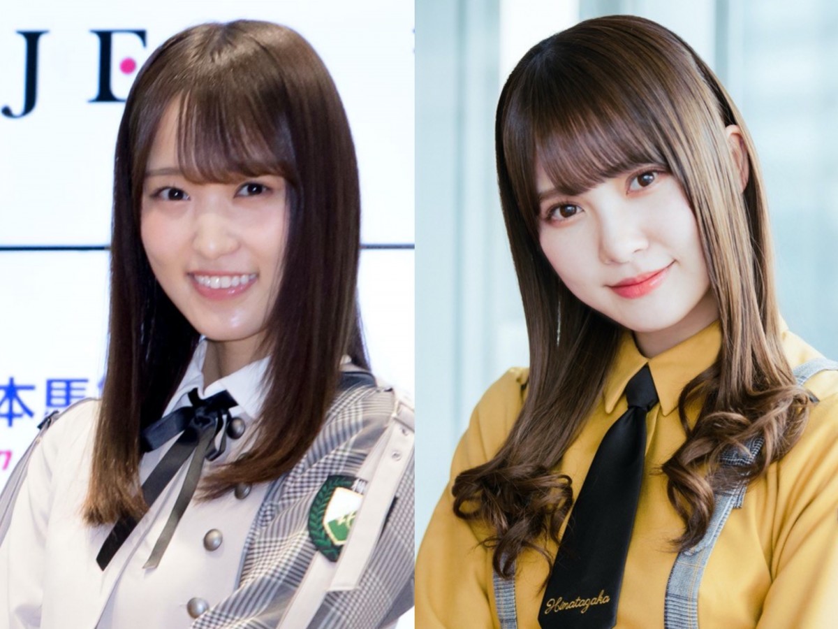 （左から）欅坂46・菅井友香、日向坂46・加藤史帆