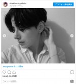 ホラン千秋、「イケメン」の声があがったモノクロ写真　※「ホラン千秋」インスタグラム