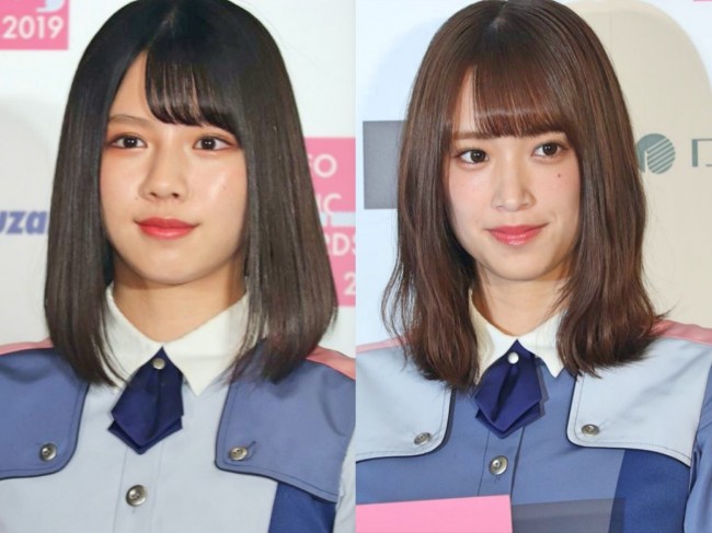 （左から）日向坂46・渡邉美穂、佐々木久美