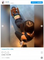 Koki,＆Cocomi、姉妹でトレーニング！　※「Koki,」インスタグラム