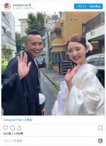 2人で手を振るオフショットムービーも　※「おのののか」インスタグラム