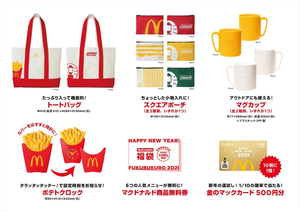 「マクドナルドの福袋2021」