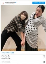 【写真】平野ノラのインスタに元バレー代表・狩野舞子が登場 2人で“妊婦夫婦あるある”披露