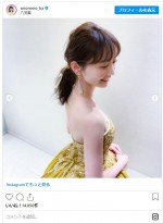 6.5kg減の体型キープ！ おのののかの美しいドレス姿　※「おのののか」インスタグラム