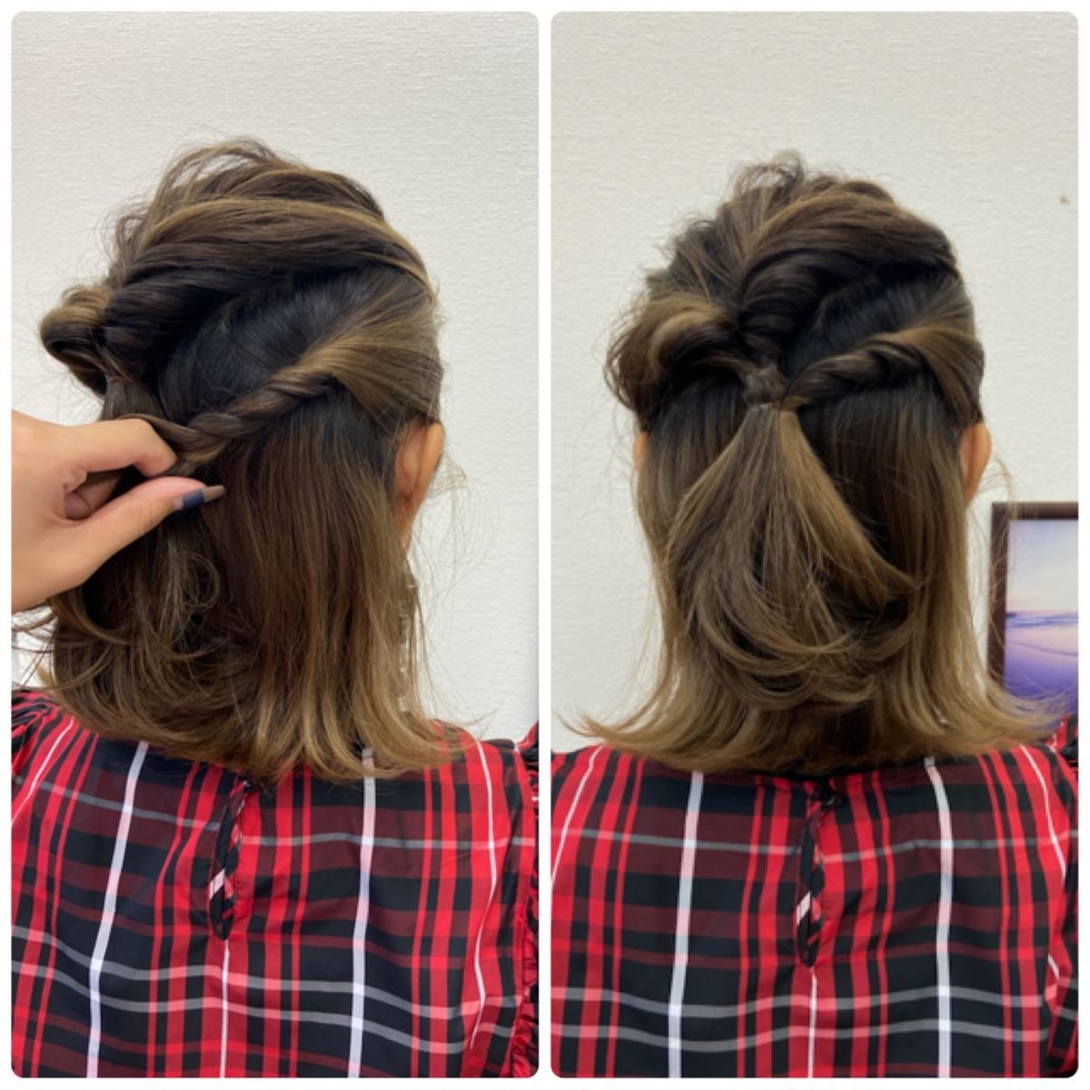 スクに似合うヘアアレンジ