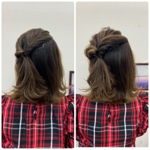 スクに似合うヘアアレンジ