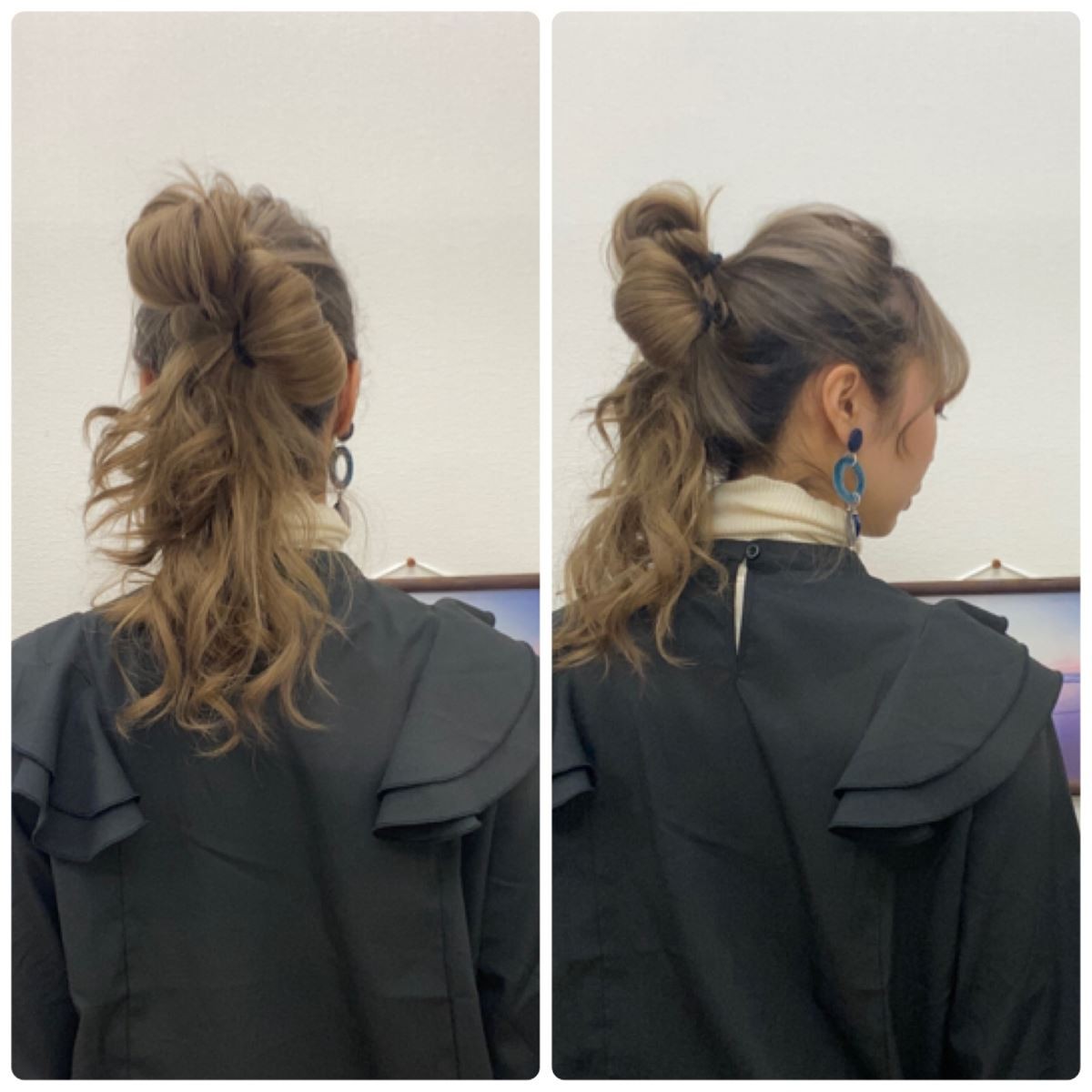 スクに似合うヘアアレンジ