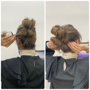 スクに似合うヘアアレンジ