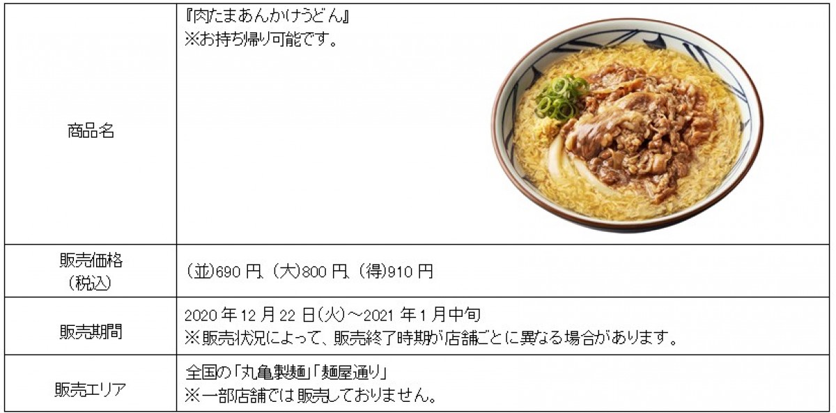 丸亀製麺「肉たまあんかけうどん」