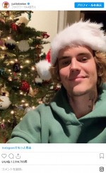 ジャスティン・ビーバー、クリスマスショット公開！　※「ジャスティン・ビーバー」インスタグラム