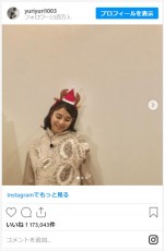 石田ゆり子、かわいすぎる“トナカイサンタ”姿　※「石田ゆり子」インスタグラム