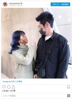 （左から）住谷杏奈＆レイザーラモンHG、夫婦おそろいヘアカラー　※「住谷杏奈」インスタグラム