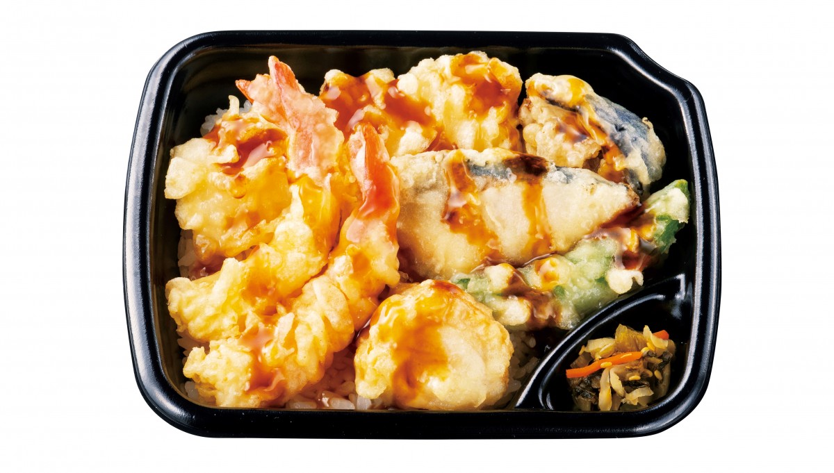 ほっともっと、2種類のたれから選べる「海鮮天丼」