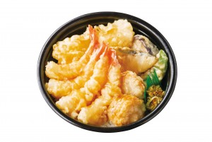 ほっともっと、2種類のたれから選べる「海鮮天丼」