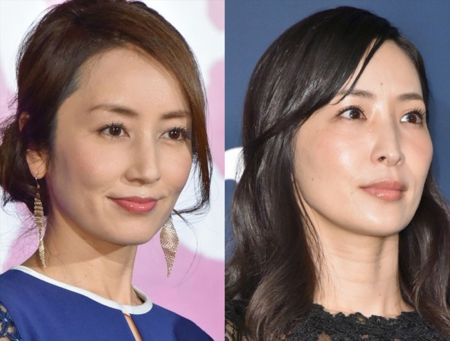 （左から）矢田亜希子、真飛聖