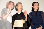 映画『椿の庭』初日舞台あいさつの様子