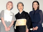 映画『椿の庭』初日舞台あいさつの様子