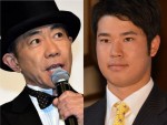 【写真】木梨憲武、マスターズ制覇の松山英樹を祝福　相方・石橋貴明と囲む3ショット公開