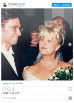 結婚25周年を挙式写真で祝福　※「ヒュー・ジャックマン」インスタグラム