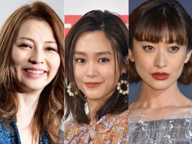 （左から）香里奈、桐谷美玲、山田優