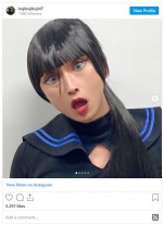 アンジャッシュ児嶋　“うっせぇわ”女子高生メイク　※「児嶋一哉（アンジャッシュ）」インスタグラム