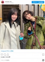 「神々しい」　広瀬すず＆橋本環奈、笑顔の“手錠”2ショット　※ドラマ『ネメシス』インスタグラム