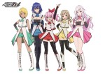 ショートアニメ『ヘアピンダブル』アニメ主要キャラ（ロゴ有）