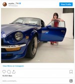 山本彩、名車「フェアレディZ」と2ショット　※「山本彩」インスタグラム