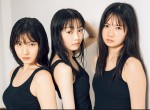 モーニング娘。15期メンバー（左から）北川莉央、山崎愛生、岡村ほまれ／写真集『モーニング娘。15期 OFFICIALBOOK 2019-2021』（ワニブックス）