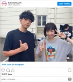 三浦翔平＆永野芽郁カップル　※ドラマ『ハコヅメ 〜たたかう！交番女子〜』インスタグラム