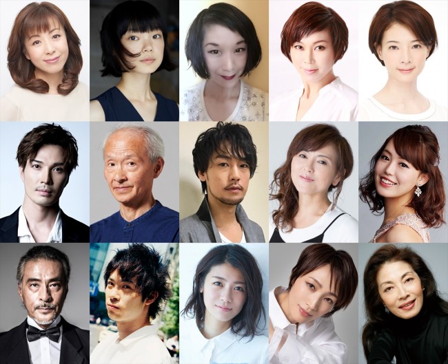 ミュージカル『INTO THE WOODS イントゥ・ザ・ウッズ』に出演する古川琴音（上段左から2人目）らキャスト陣