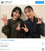 19日の『あさイチ』に出演した（左から）蒔田彩珠、清原果耶　※「蒔田彩珠」インスタグラム