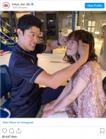 鈴木亮平＆佐藤栞里、兄妹愛溢れるショット　※『TOKYO MER～走る緊急救命室～』公式インスタグラム