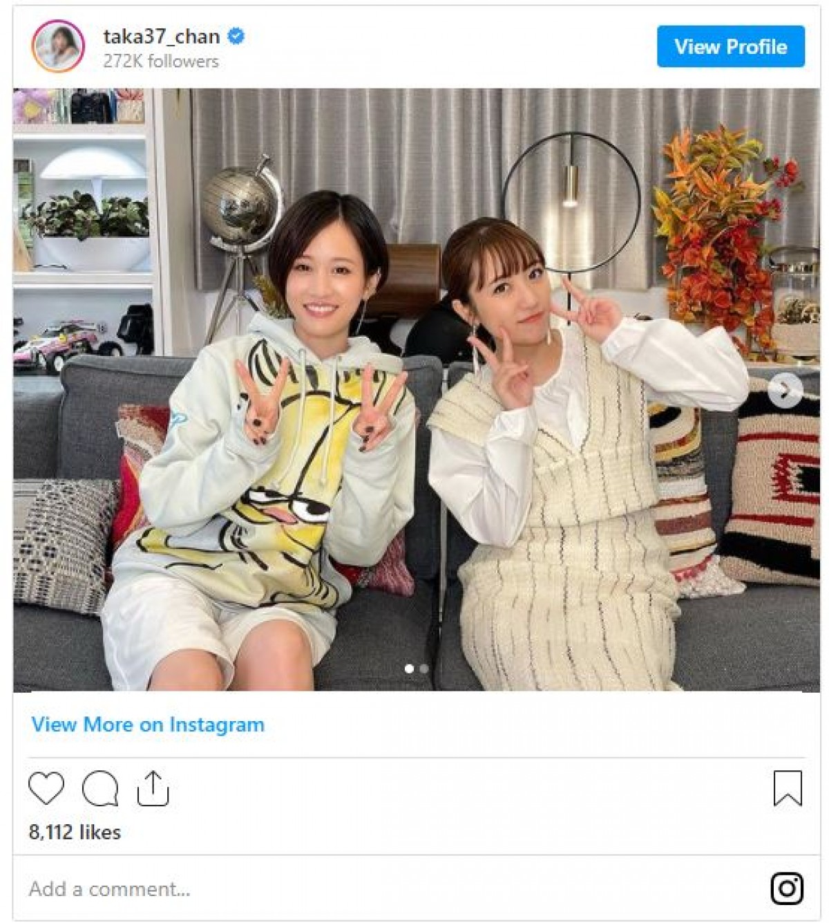 前田敦子＆高橋みなみ、久々の2ショットに「あつみな最高すぎ」「大好きな2人」の声