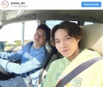 【写真】田中圭＆磯村勇斗、車内2ショットに「イケメン2人」「最高」と反響