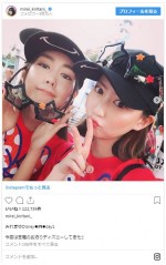 桐谷美玲＆河北麻友子、“ディズニーリゾート”で双子コーデ　※「桐谷美玲」インスタグラム