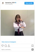 ステージで『制服のマネキン』をパフォーマンスした生駒里奈　※「生駒里奈」インスタグラム