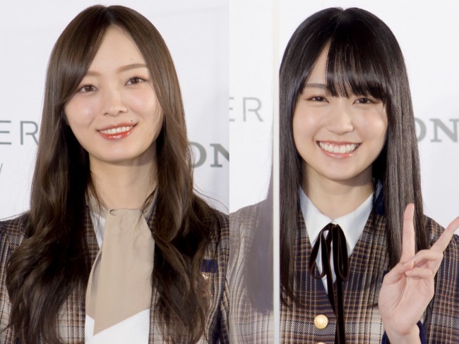 （左から）乃木坂46・梅澤美波、賀喜遥香