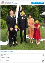 弟の結婚式に出席した福田萌 ※「福田萌」インスタグラム