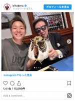 （左から）武尊、佐山聡　※「武尊」インスタグラム