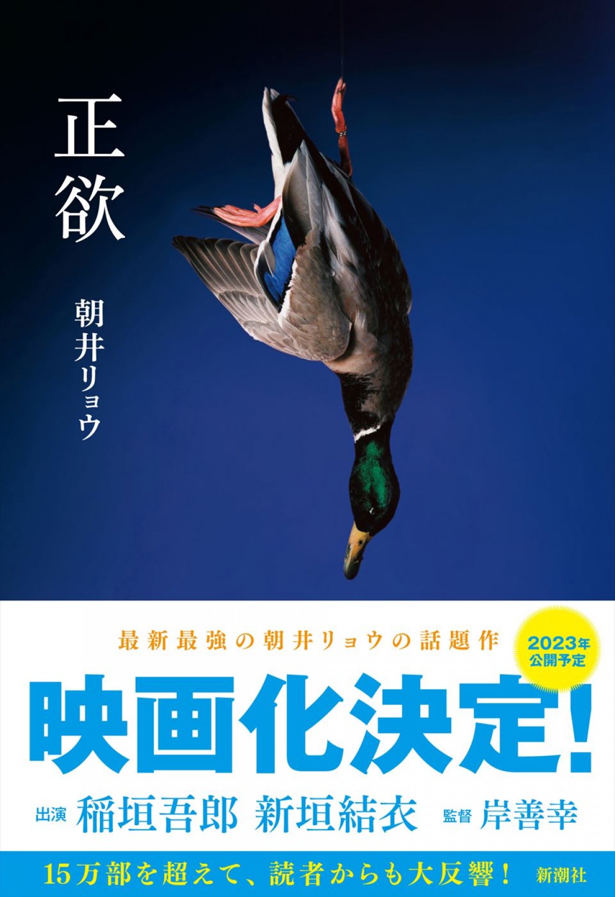 稲垣吾郎×新垣結衣共演　朝井リョウ『正欲』映画化決定