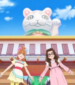 テレビアニメ『デリシャスパーティ・プリキュア』第36話に出演するギャル曽根（右）