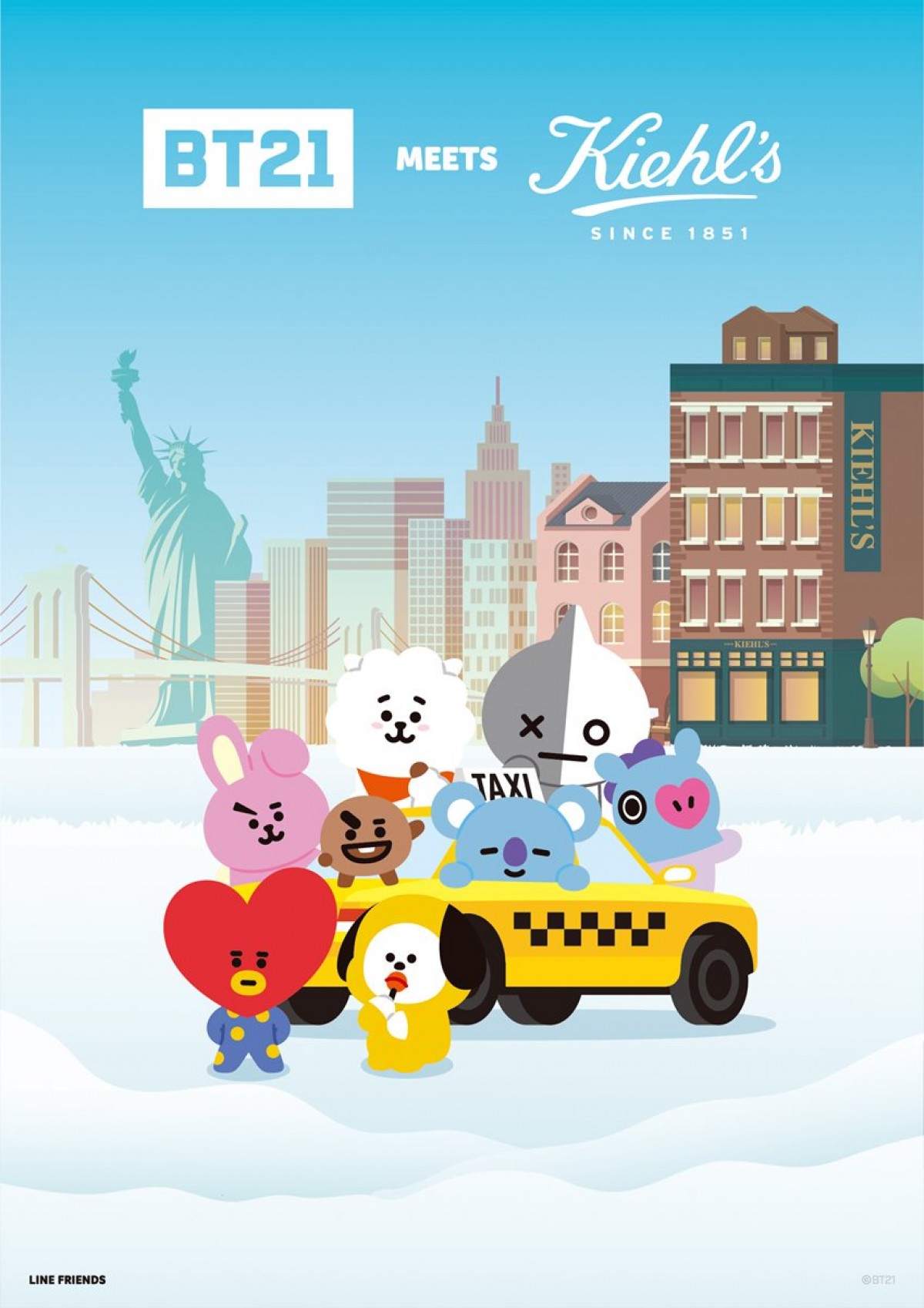 BT21、スキンケアブランド「キールズ」とコラボ！