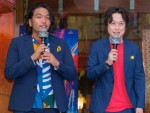 『ソー：ラブ＆サンダー』大ヒット祈願イベントに登壇した見取り図（左から）盛山晋太郎、リリー