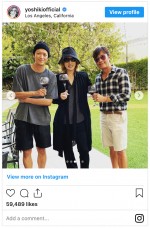 （左から）カン・ドンウォン、YOSHIKI、イ・ビョンホン　※「YOSHIKI」インスタグラム