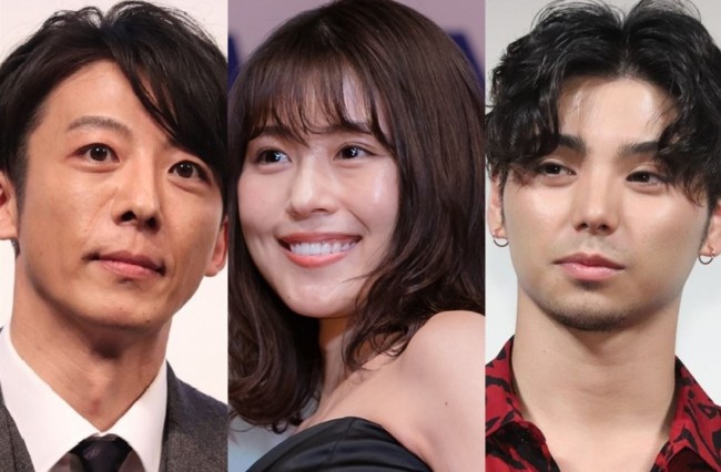 （左から）高橋一生、有村架純、村上虹郎